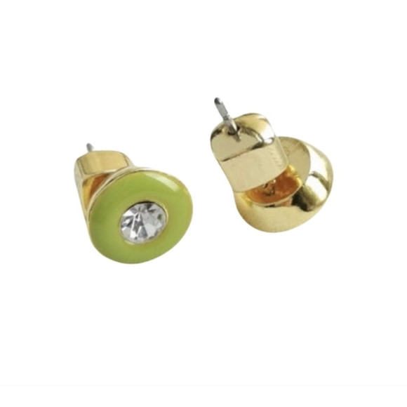 NWT Kate Spade Candy Drop studs in bright green 💚🍏💚🍭🍬 - Picture 1 of 14